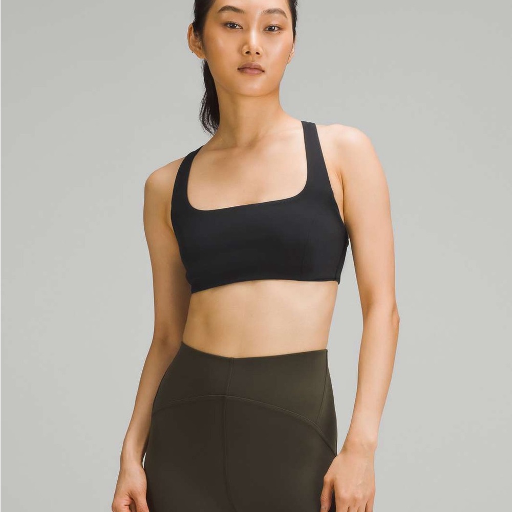 Lululemon smoothcover yoga bra, light support, black Size 6